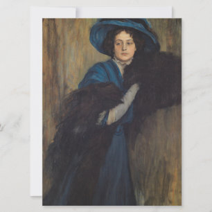 Portret van een dame in blauw (Raimundo de Madrazo Kaart
