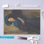 Portret van een dame in blauw (Raimundo de Madrazo Tissuepapier (Craft)