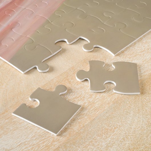 Portret van een dame in het roze | John Collier Legpuzzel (Zijkant)