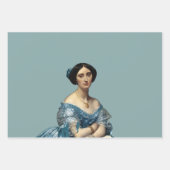 Portret van een dame inpakpapier vel (Voorkant 2)