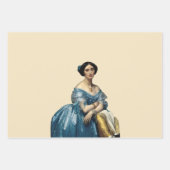 Portret van een dame inpakpapier vel (Voorkant)