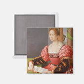 Portret van een dame magneet (Voorkant / Achterkant)