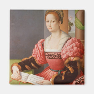 Portret van een dame magneet