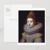 Portret van een dame, Marguerite de Valoi Briefkaart (Voorkant / Achterkant)