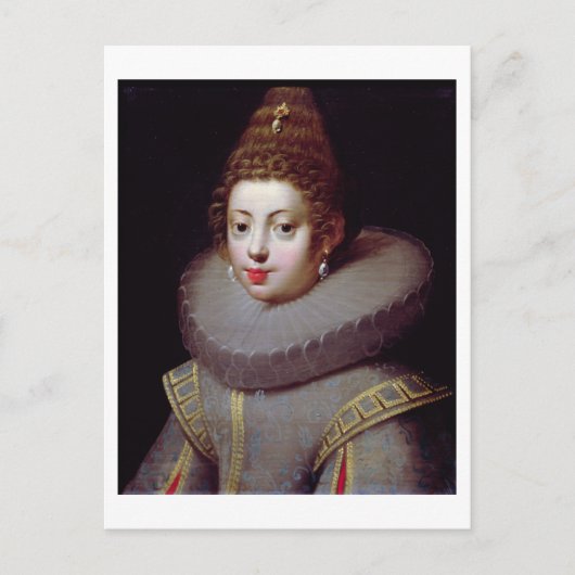 Portret van een dame, Marguerite de Valoi Briefkaart (Voorkant)