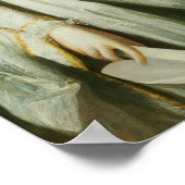 Portret van een dame met een beeldje Cupid Poster (Hoek)