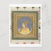 Portret van een dame met een lotusblad uit de briefkaart (Voorkant)