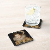 Portret van een dame, mogelijk Mary Queen of Scots Bier Onderzetter (Rechterzijde)