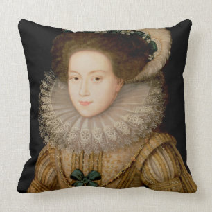 Portret van een dame, mogelijk Mary Queen of Scots Kussen