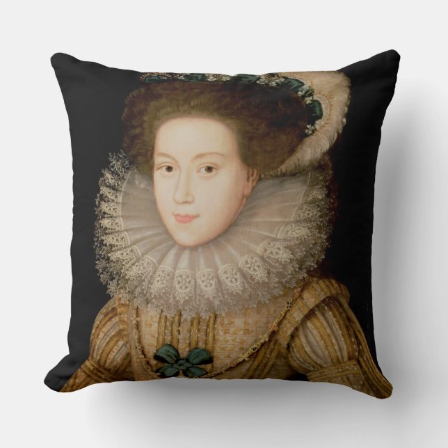 Portret van een dame, mogelijk Mary Queen of Scots Kussen (Voorkant)