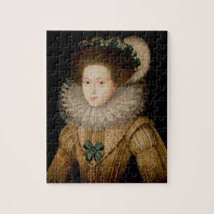 Portret van een dame, mogelijk Mary Queen of Scots Legpuzzel
