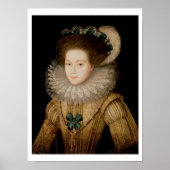 Portret van een dame, mogelijk Mary Queen of Scots Poster (Voorkant)