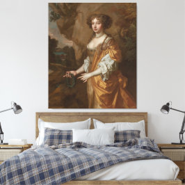 Portret van een dame, naar verluidt Nell Gwyn Canvas Afdruk
