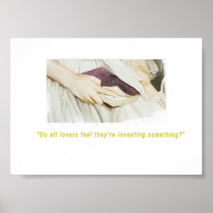 Portret van een dame op brandliefhebbers poster