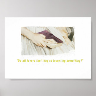 Portret van een dame op brandliefhebbers poster