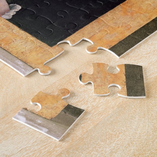 Portret van een dame (paneel) legpuzzel (Zijkant)