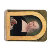 Portret van een dame (paneel) magneet (Horizontaal)
