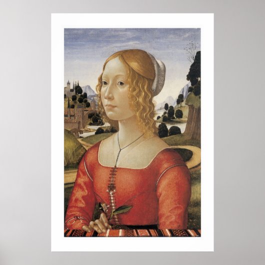 Portret van een dame poster (Voorkant)