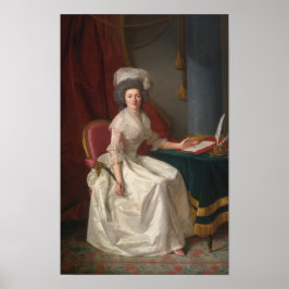 Portret van een dame poster
