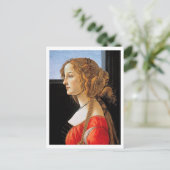 Portret van een dame, Sandro Botticelli Briefkaart (Staand voorkant)