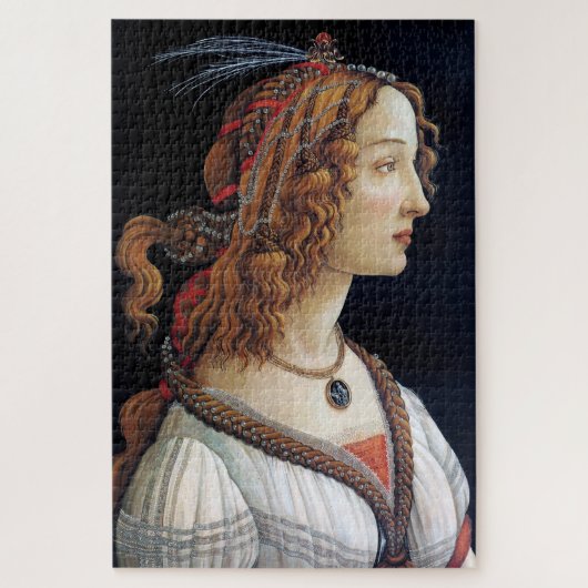 Portret van een dame, Sandro Botticelli Legpuzzel (Verticaal)