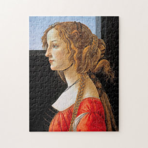 Portret van een dame, Sandro Botticelli Legpuzzel