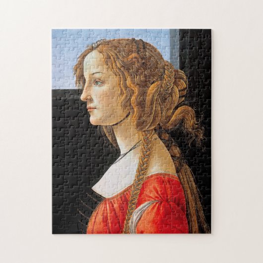 Portret van een dame, Sandro Botticelli Legpuzzel (Verticaal)