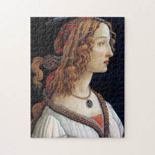 Portret van een dame, Sandro Botticelli Legpuzzel