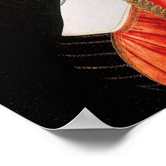 Portret van een dame, Sandro Botticelli Poster (Hoek)