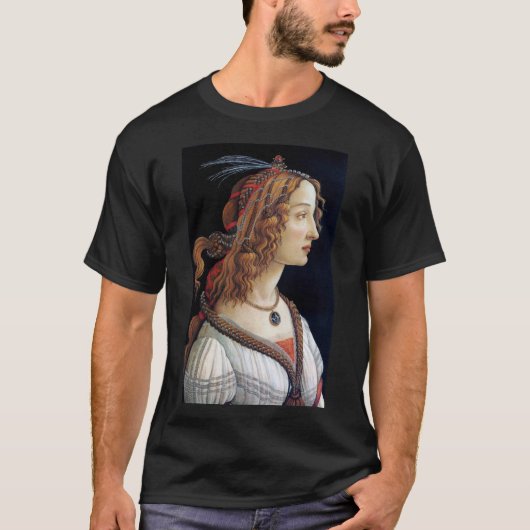 Portret van een dame, Sandro Botticelli T-shirt (Voorkant)