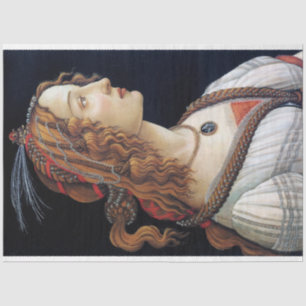 Portret van een dame, Sandro Botticelli Tissuepapier