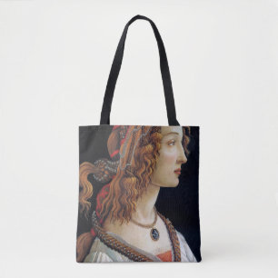 Portret van een dame, Sandro Botticelli Tote Bag