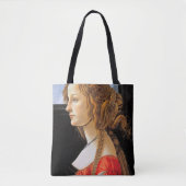 Portret van een dame, Sandro Botticelli Tote Bag (Voorkant)
