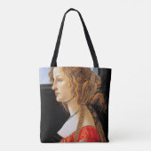 Portret van een dame, Sandro Botticelli Tote Bag (Achterkant)