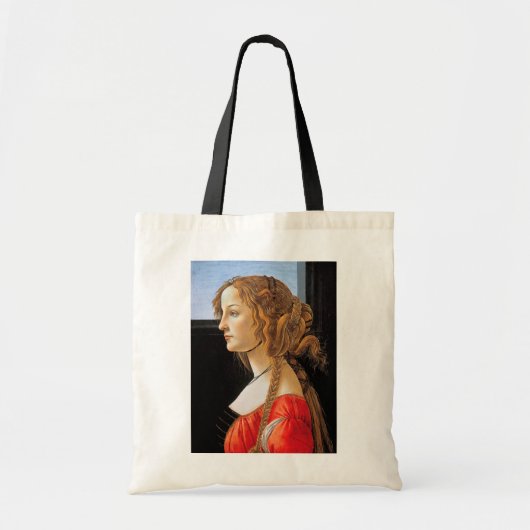 Portret van een dame, Sandro Botticelli Tote Bag (Voorkant)