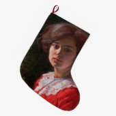 Portret van een dame (van Elin Danielson-Gambogi) Grote Kerstsok (Voorkant (Hangend))