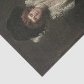 Portret van een dame van Hugh de Twenebrokes Tissuepapier (Detail)