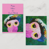 Portret van een dame visitekaartje (Voorkant / Achterkant)