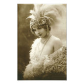 Portret van een danser foto afdruk (Voorkant)