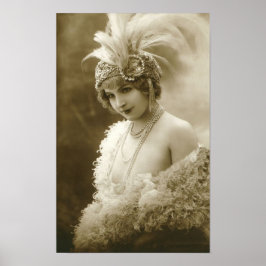 Portret van een danseres Poster