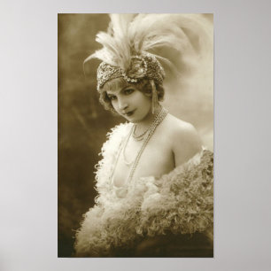 Portret van een danseres Poster