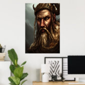 Portret van een Deense wandelwagen | AI Art Poster (Thuiskantoor)