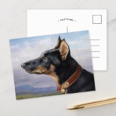 Portret van een Doberman | Carl Reichert Briefkaart