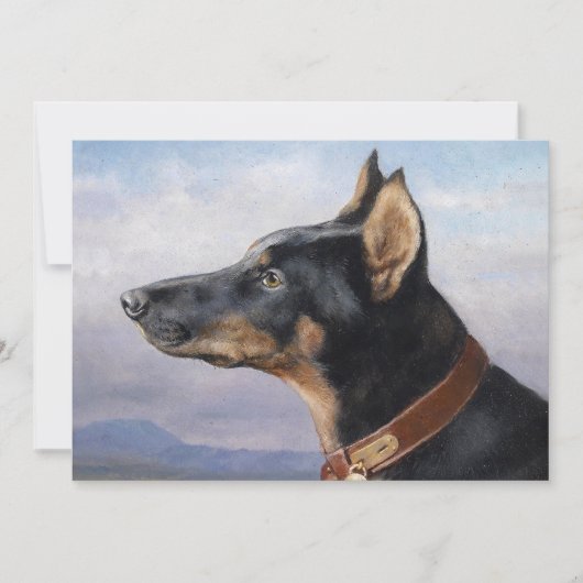 Portret van een Dobermann | Carl Reichert (Voorkant)