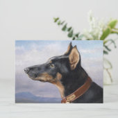 Portret van een Dobermann | Carl Reichert (Staand voorkant)