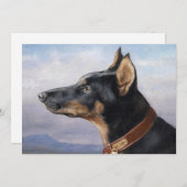Portret van een Dobermann | Carl Reichert (Voorkant / Achterkant)
