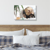 Portret van een dode man (Sterfelijkheid en dood) Canvas Afdruk (Insitu (Slaapkamer))