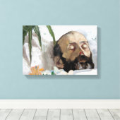 Portret van een dode man (Sterfelijkheid en dood) Canvas Afdruk (Insitu (Houten vloer))