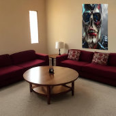 Portret van een dode schedel l | AI Art Poster