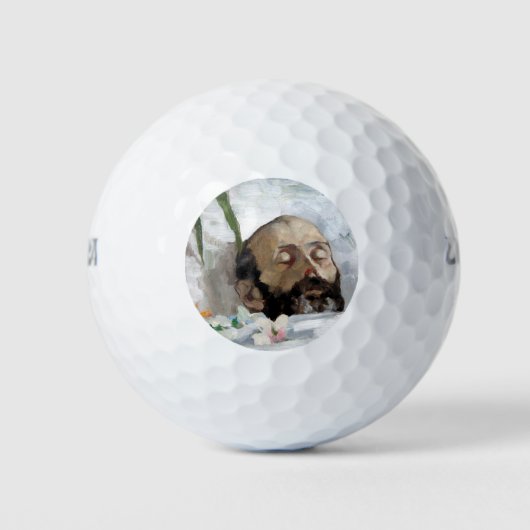 Portret van een dodelijk Man (sterfte en dood) (ar Golfballen (Voorkant)